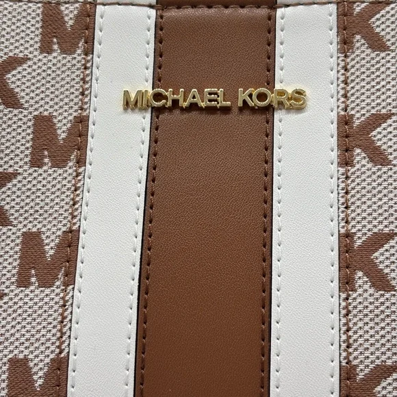 Michael Kors Vincent Large Logo Jacquard Tote Bag with Card Case NWT - Picture 7 of 15